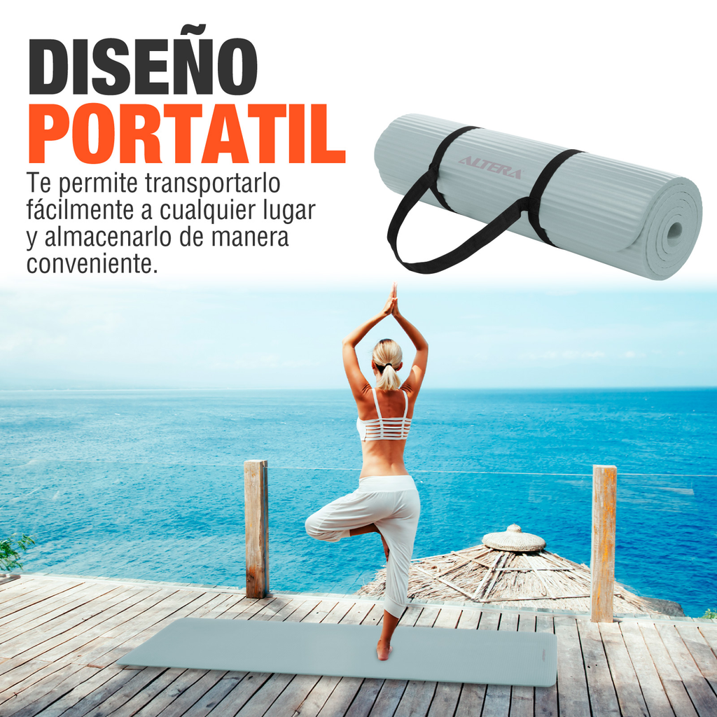 Tapete De Yoga Mat Antiderrapante Altera Fitness Pilates Gym