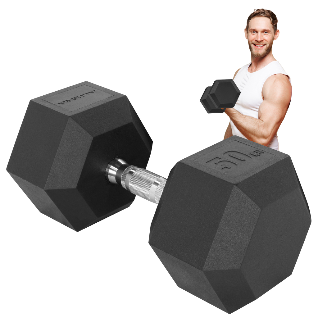 Mancuerna Hexagonal 50 Lbs Altera Pesas Ejercicio 23 Kg Pz