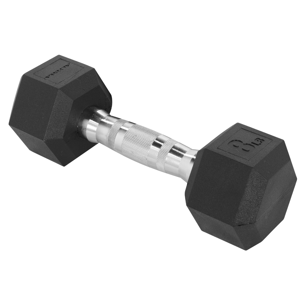 Mancuerna Hexagonal Acero Forro De Neopreno 8 Lbs