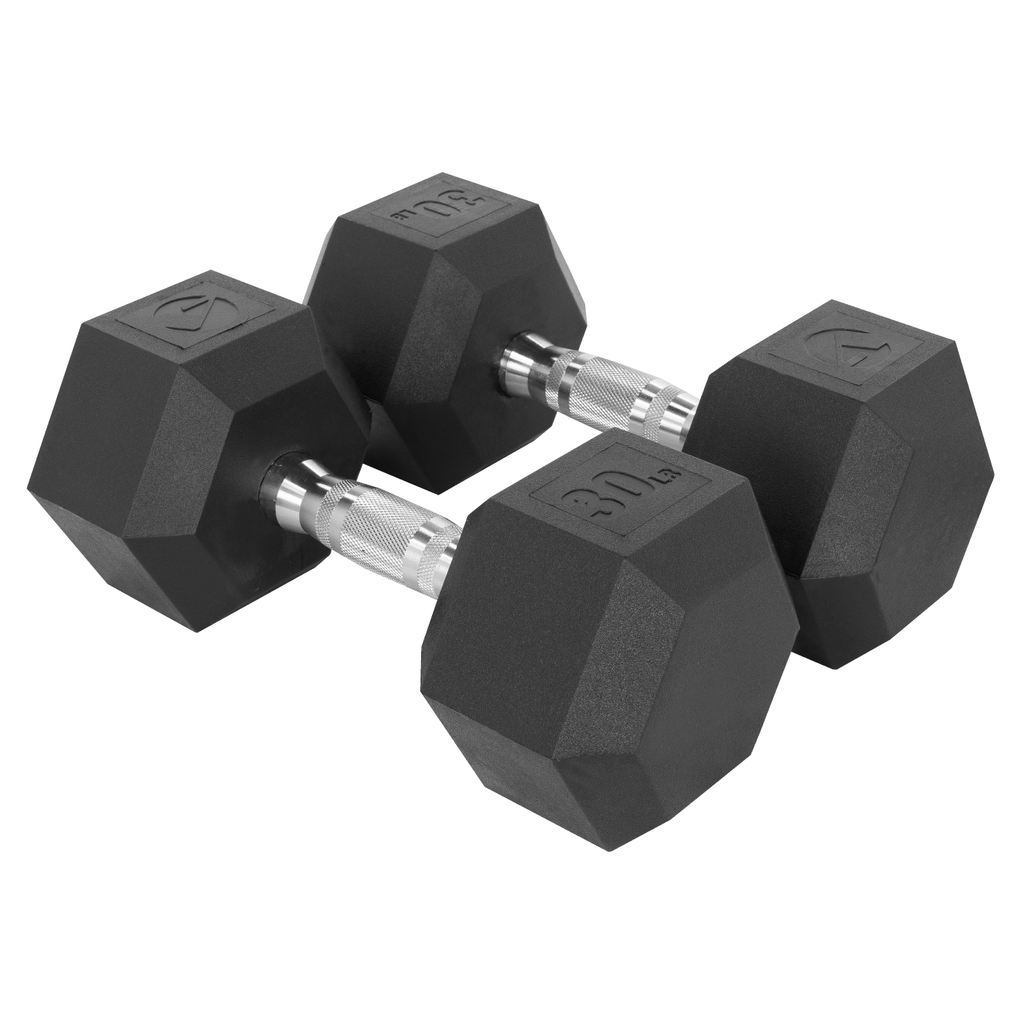 Kit 2 Mancuernas Hexagonales Acero Forro De Neopreno 30 Lbs