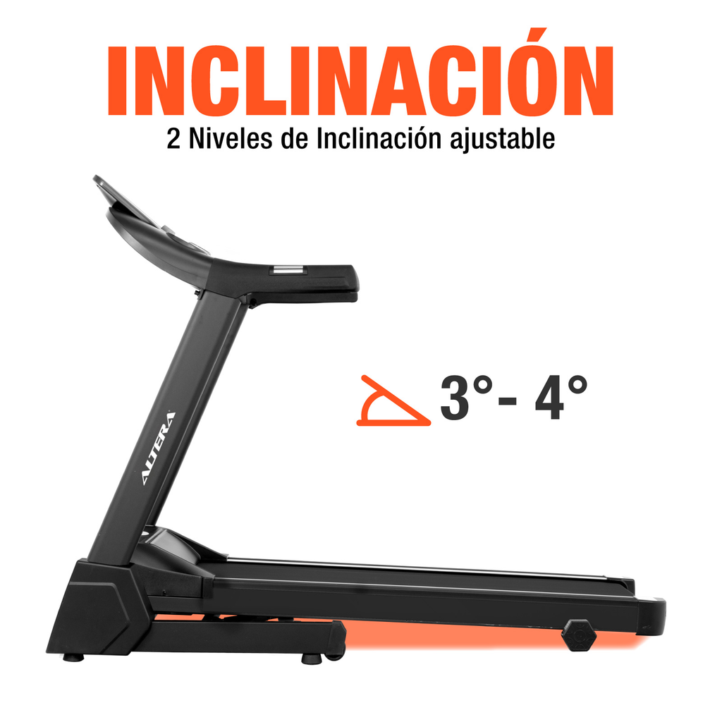 Caminadora Electrica Altera Plegable Corredora 110 V Negra