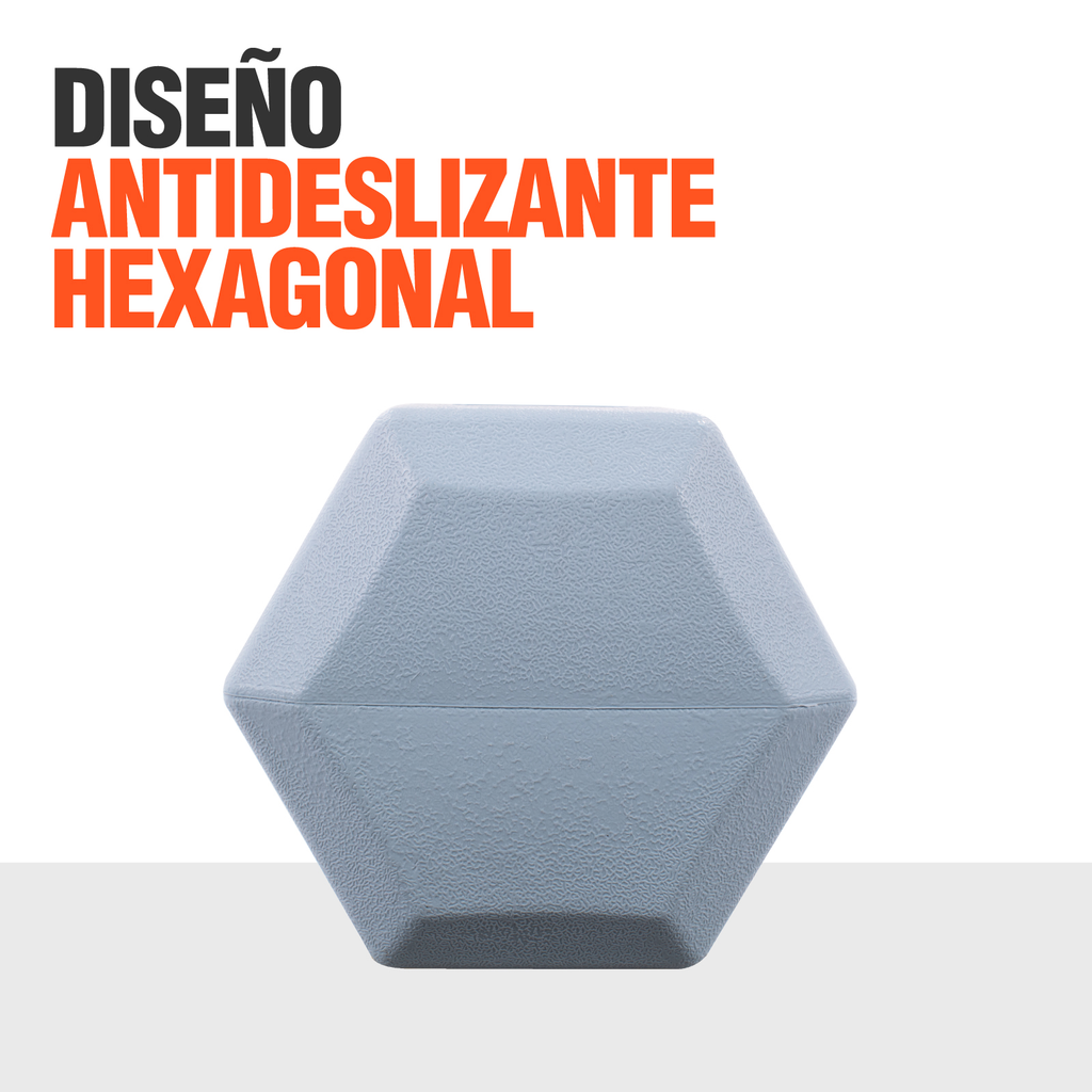 Mancuernas Pesas Hexagonales 12.5kg Altera Entrenamiento 2pz