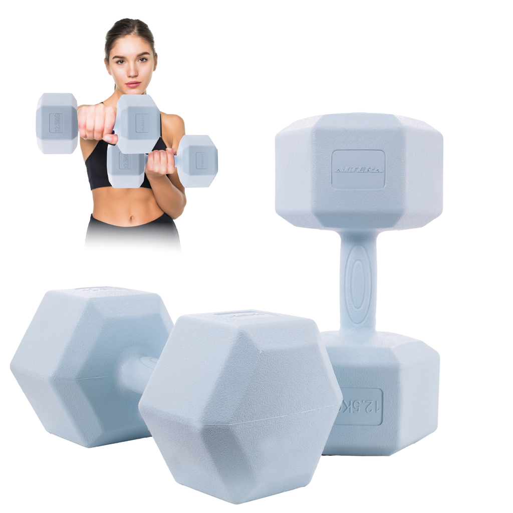 Mancuernas Pesas Hexagonales 12.5kg Altera Entrenamiento 2pz