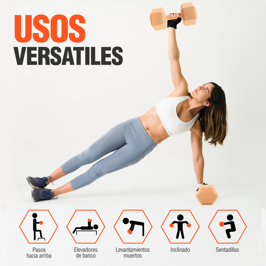 Mancuernas Pesas Hexagonales 12.5kg Altera Entrenamiento 2pz