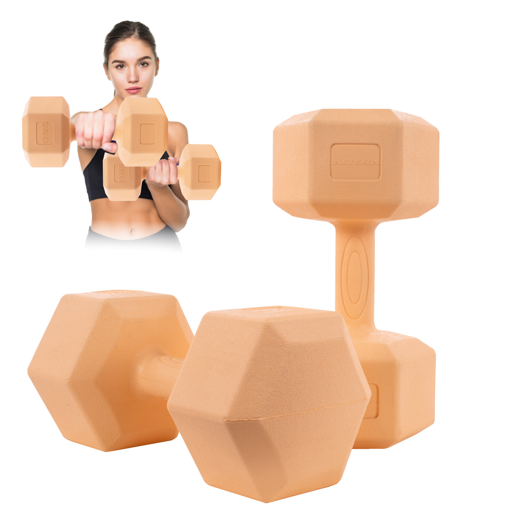 Mancuernas Pesas Hexagonales 12.5kg Altera Entrenamiento 2pz