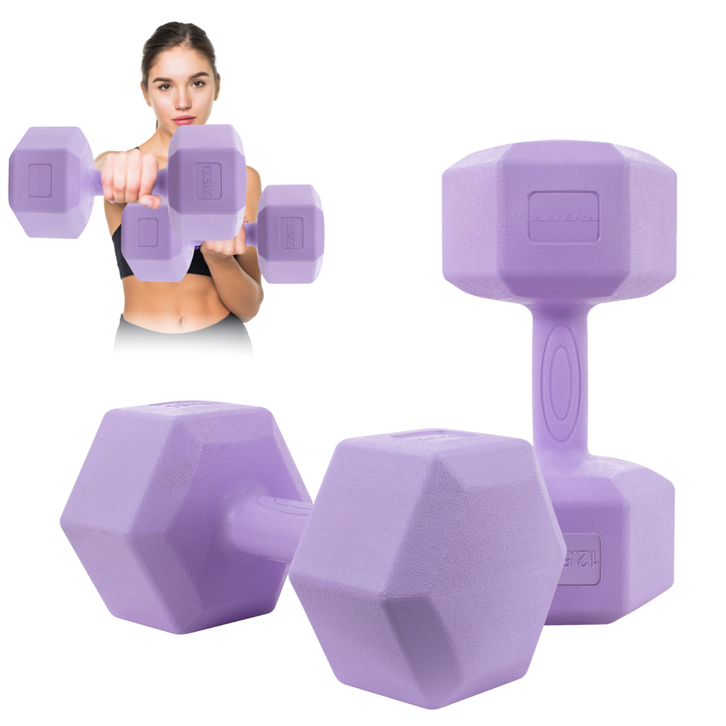 Mancuernas Pesas Hexagonales 12.5kg Altera Entrenamiento 2pz