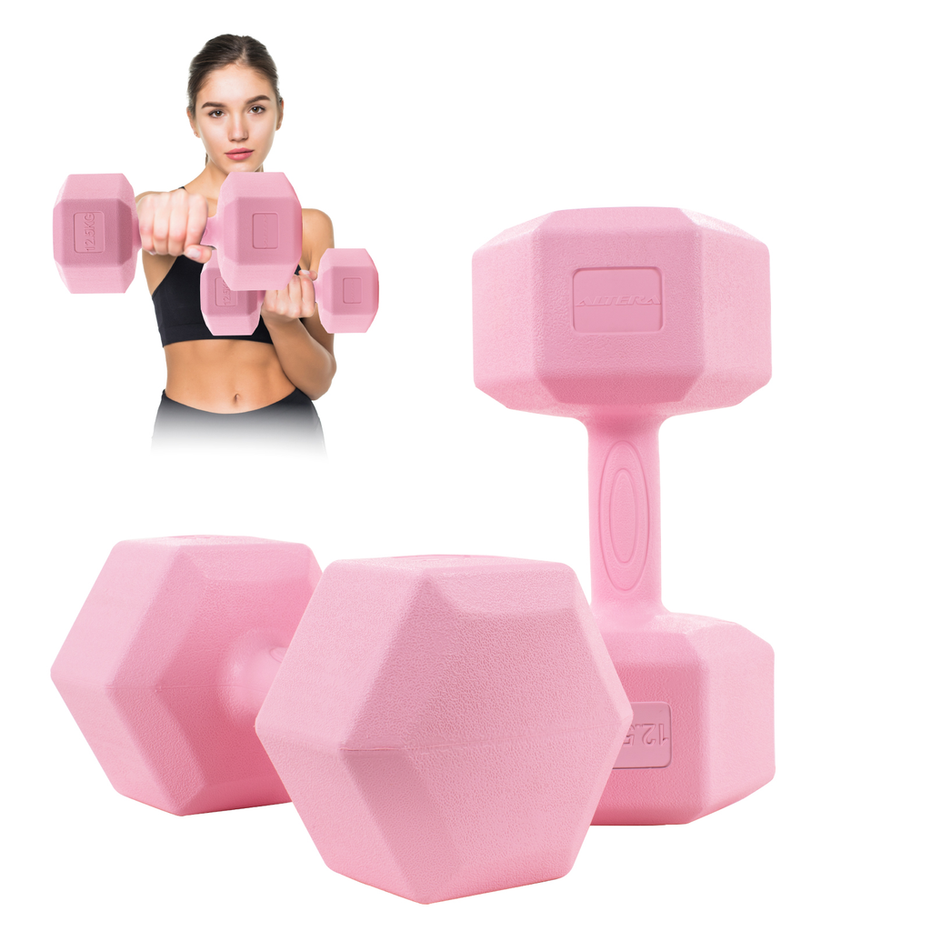 Mancuernas Pesas Hexagonales 12.5kg Altera Entrenamiento 2pz