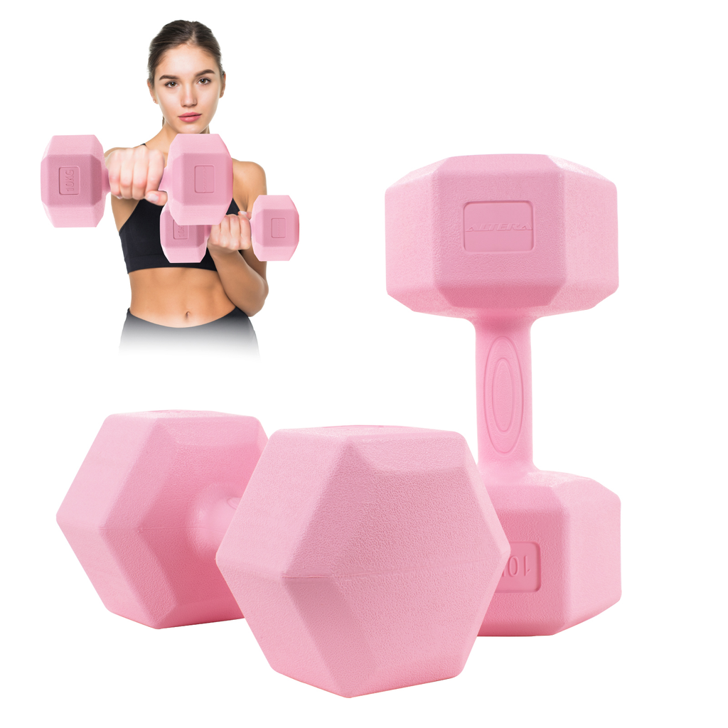 Mancuernas 10 Kg Hexagonales 2pz Pesas Altera Entrenamiento