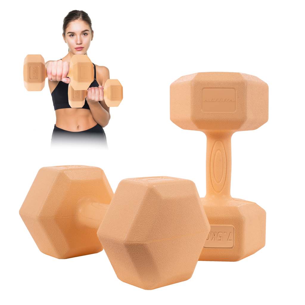 Mancuernas 7.5 Kg Pesas Hexagonales 2pz Altera Entrenamiento