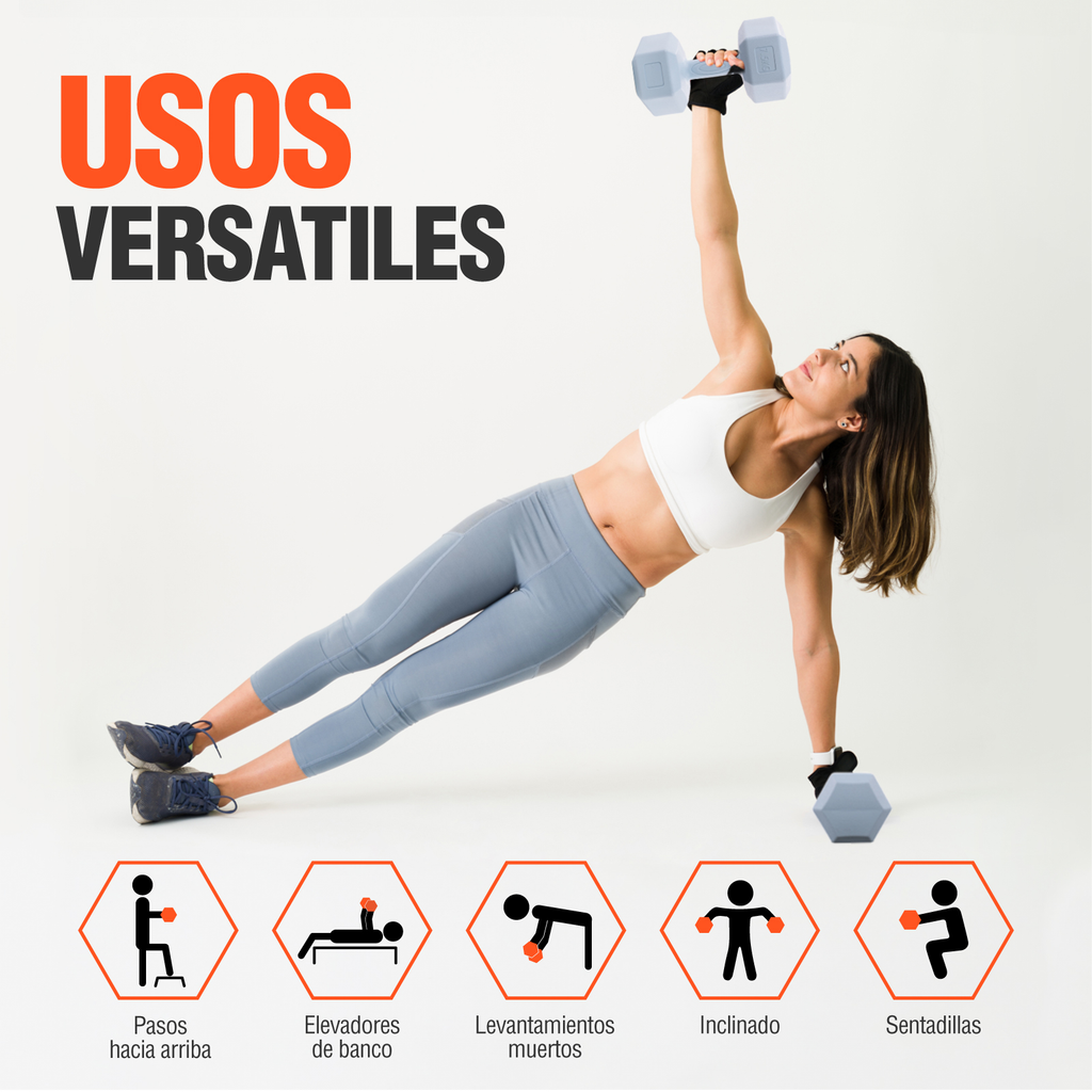 Mancuernas 7.5 Kg Pesas Hexagonales 2pz Altera Entrenamiento