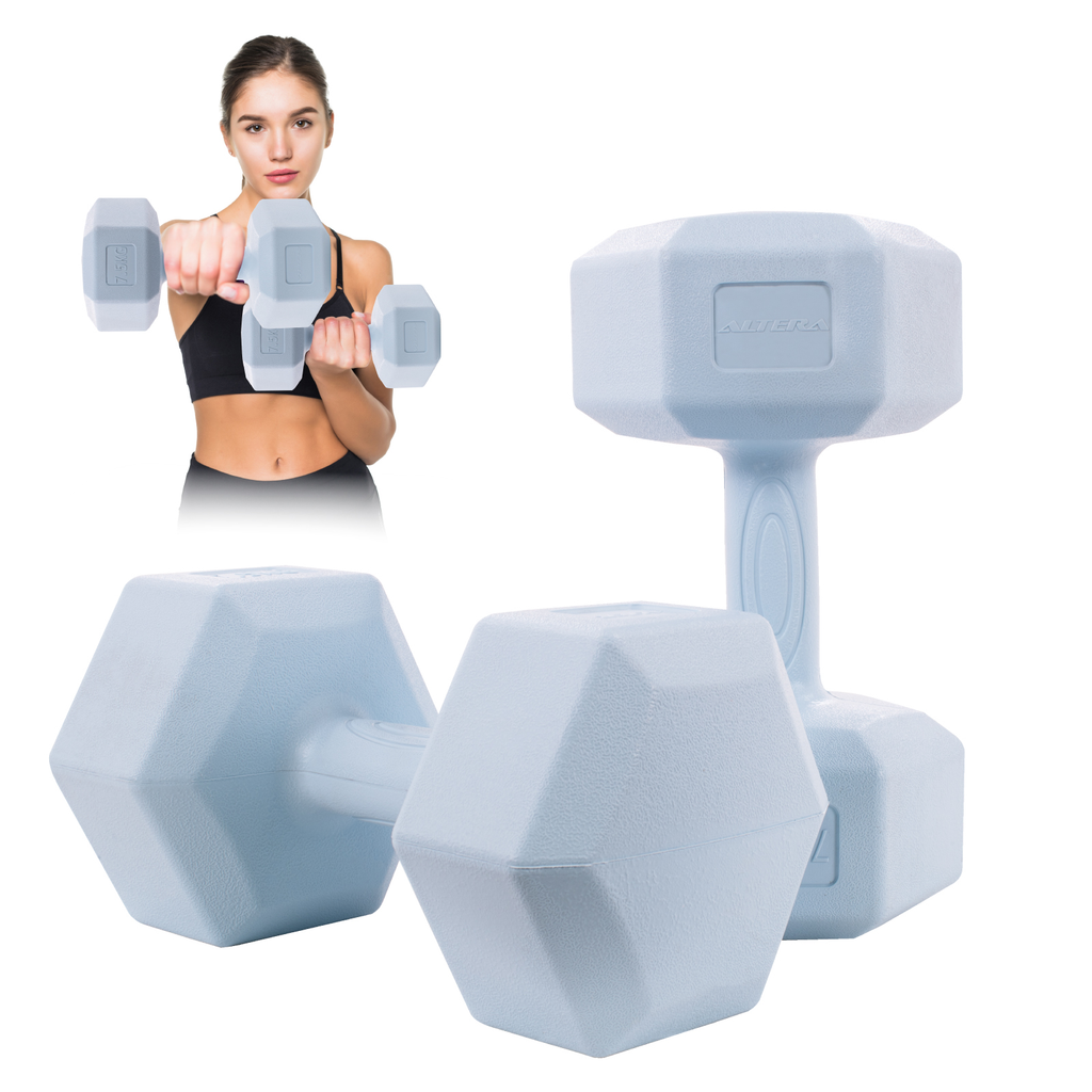 Mancuernas 7.5 Kg Pesas Hexagonales 2pz Altera Entrenamiento