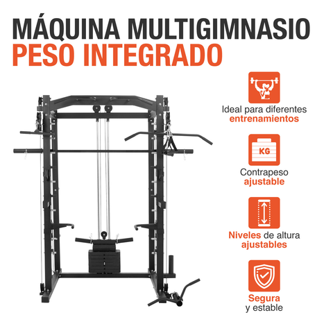 Jaula Smith Altera Gimnasio Multifuncional Peso Integrado