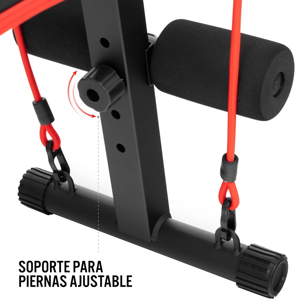 Banco Multiposiciones de Ejercicio con Ligas de Resistencia