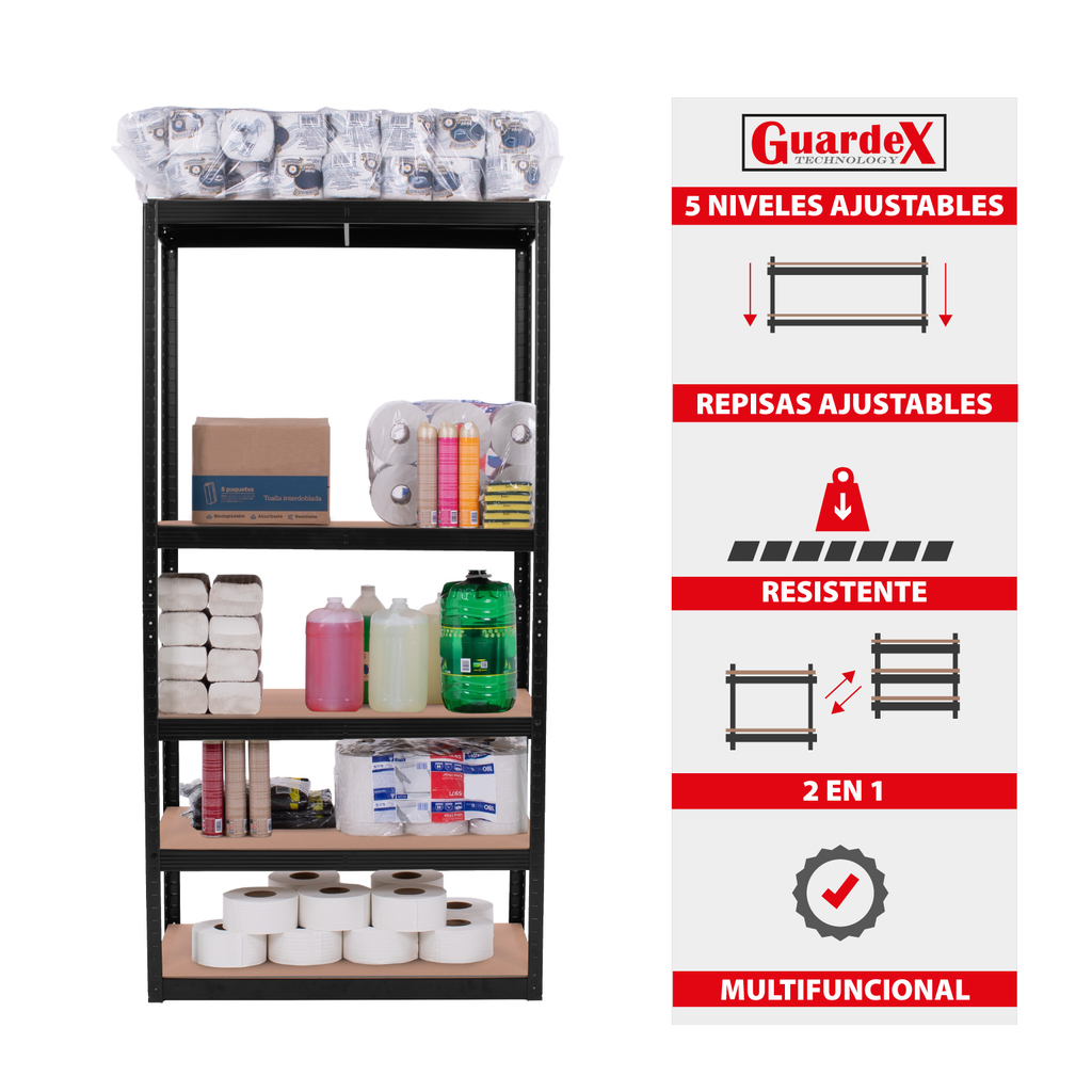 Estante Metalico Anaquel Organizador 5 Niveles Onof Multiuso