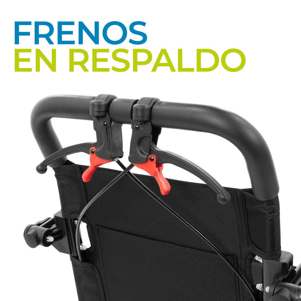 Silla De Ruedas Plegable Traslado Ligera Resistente Segura