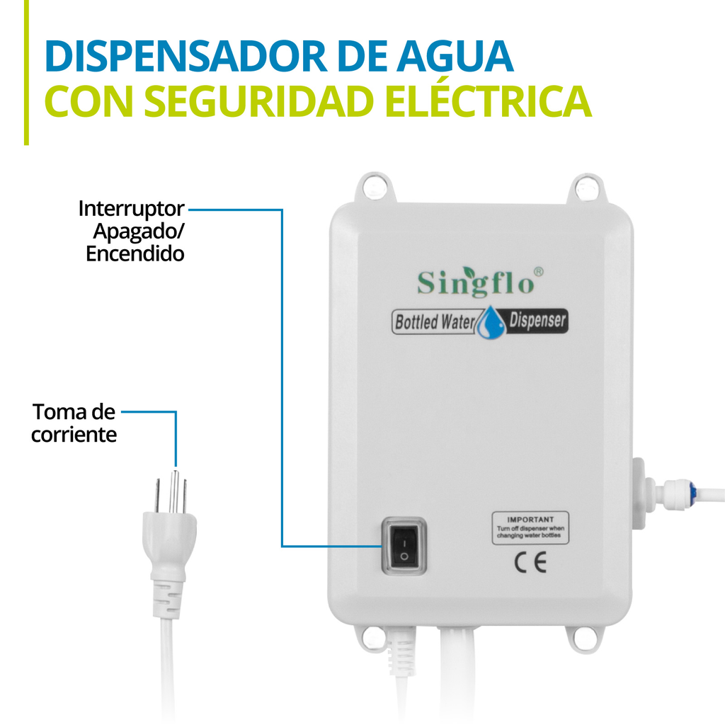 Singflo Bw1000 A Bomba Dispensadora De Agua Para Uso En Garrafon