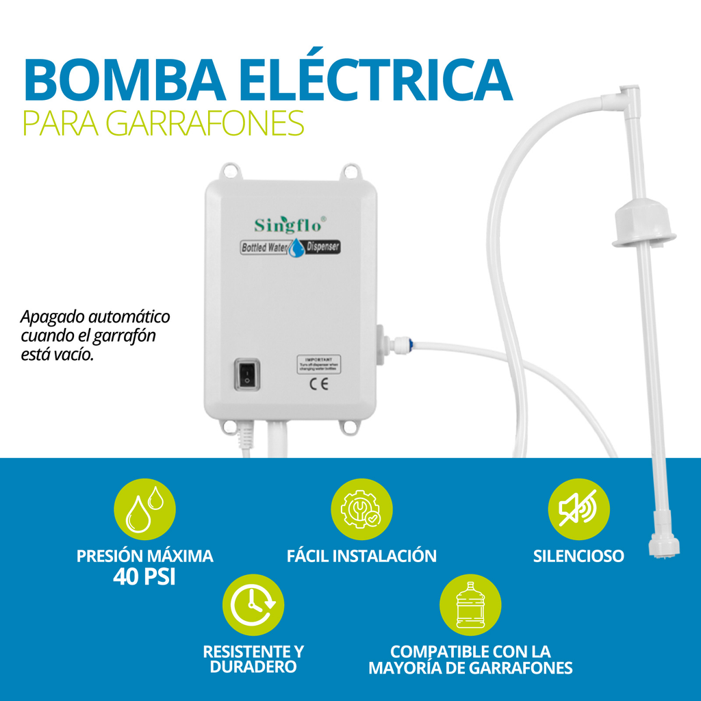 Singflo Bw1000 A Bomba Dispensadora De Agua Para Uso En Garrafon