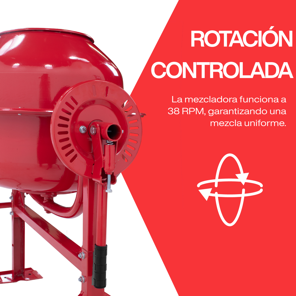 Stuka COUNTRYSIDE Revolvedora de concreto Negro/Rojo