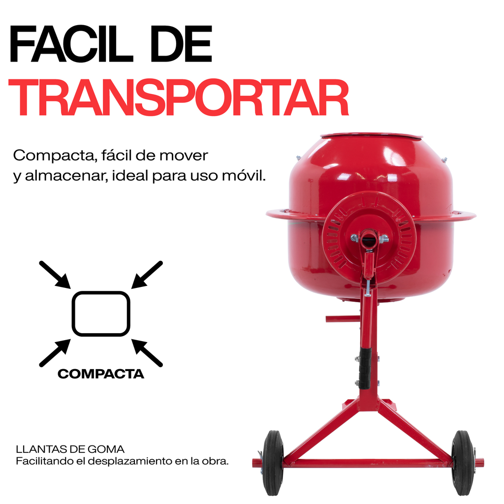 Stuka COUNTRYSIDE Revolvedora de concreto Negro/Rojo