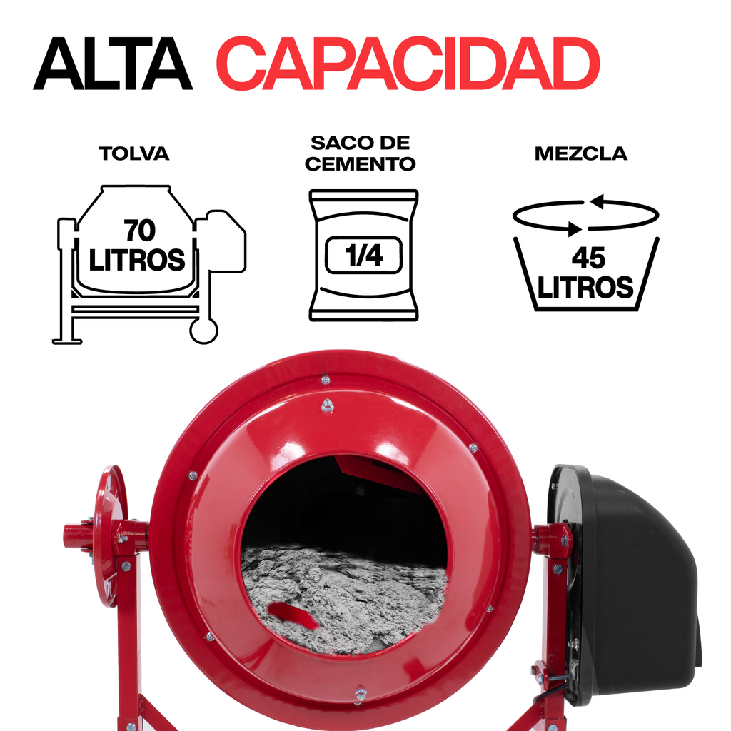 Stuka COUNTRYSIDE Revolvedora de concreto Negro/Rojo