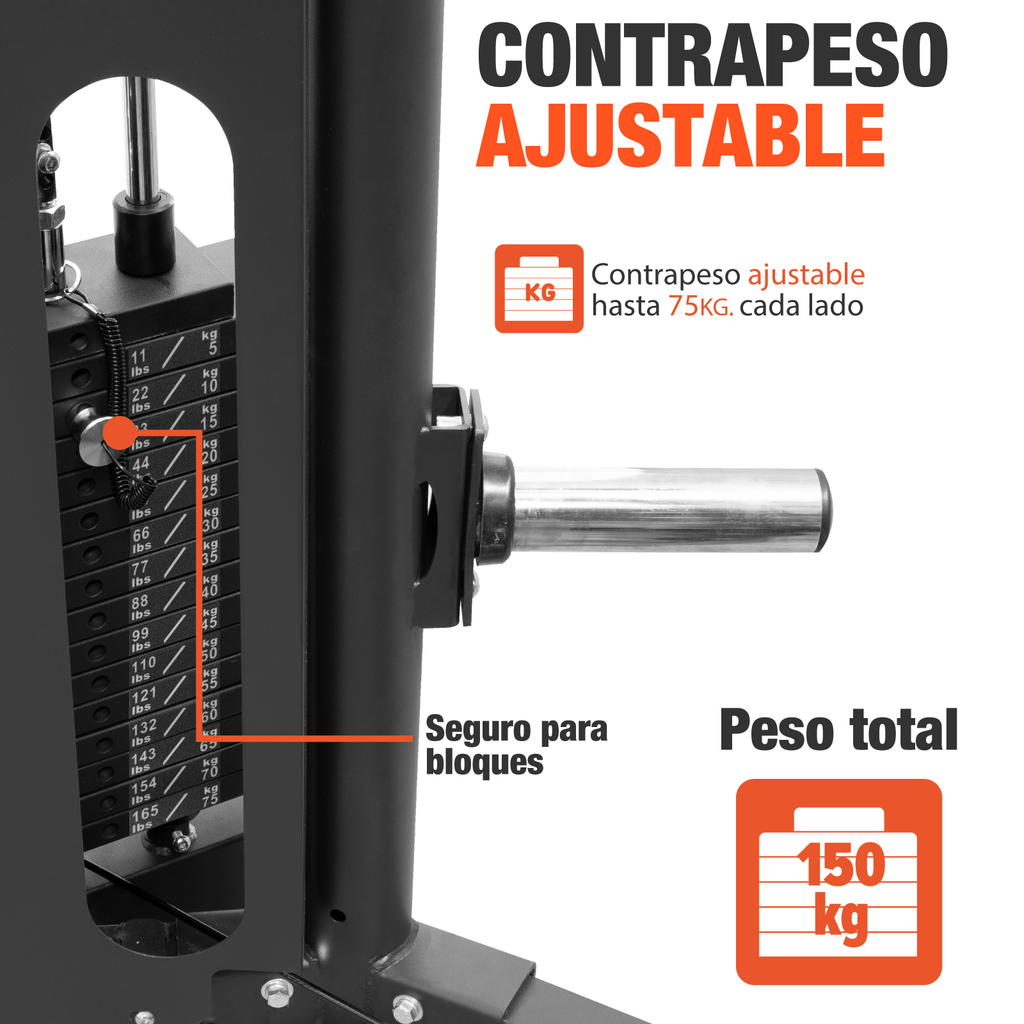 Jaula Smith Maquina Gimnasio Multifuncional Crossover Altera