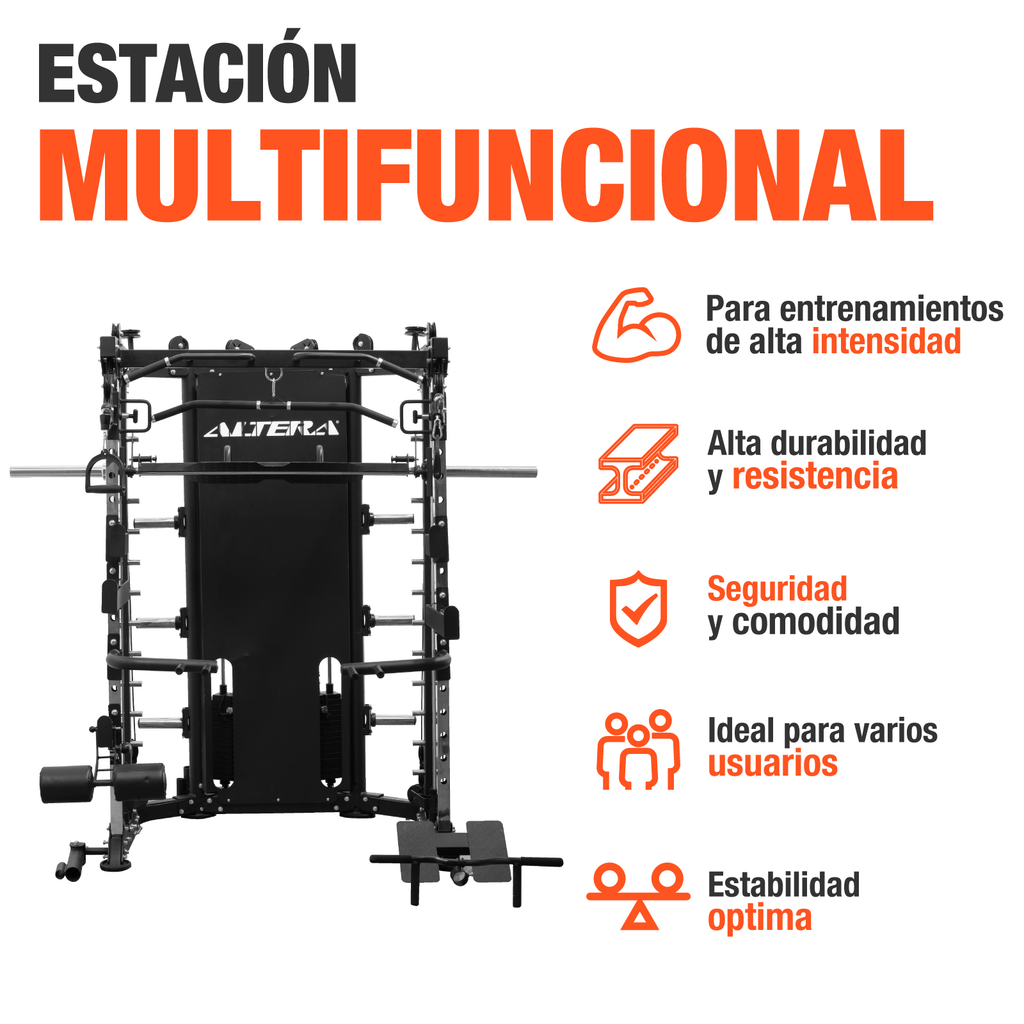 Jaula Smith Maquina Gimnasio Multifuncional Crossover Altera