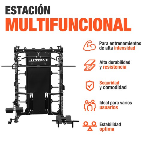 Jaula Smith Maquina Gimnasio Multifuncional Crossover Altera