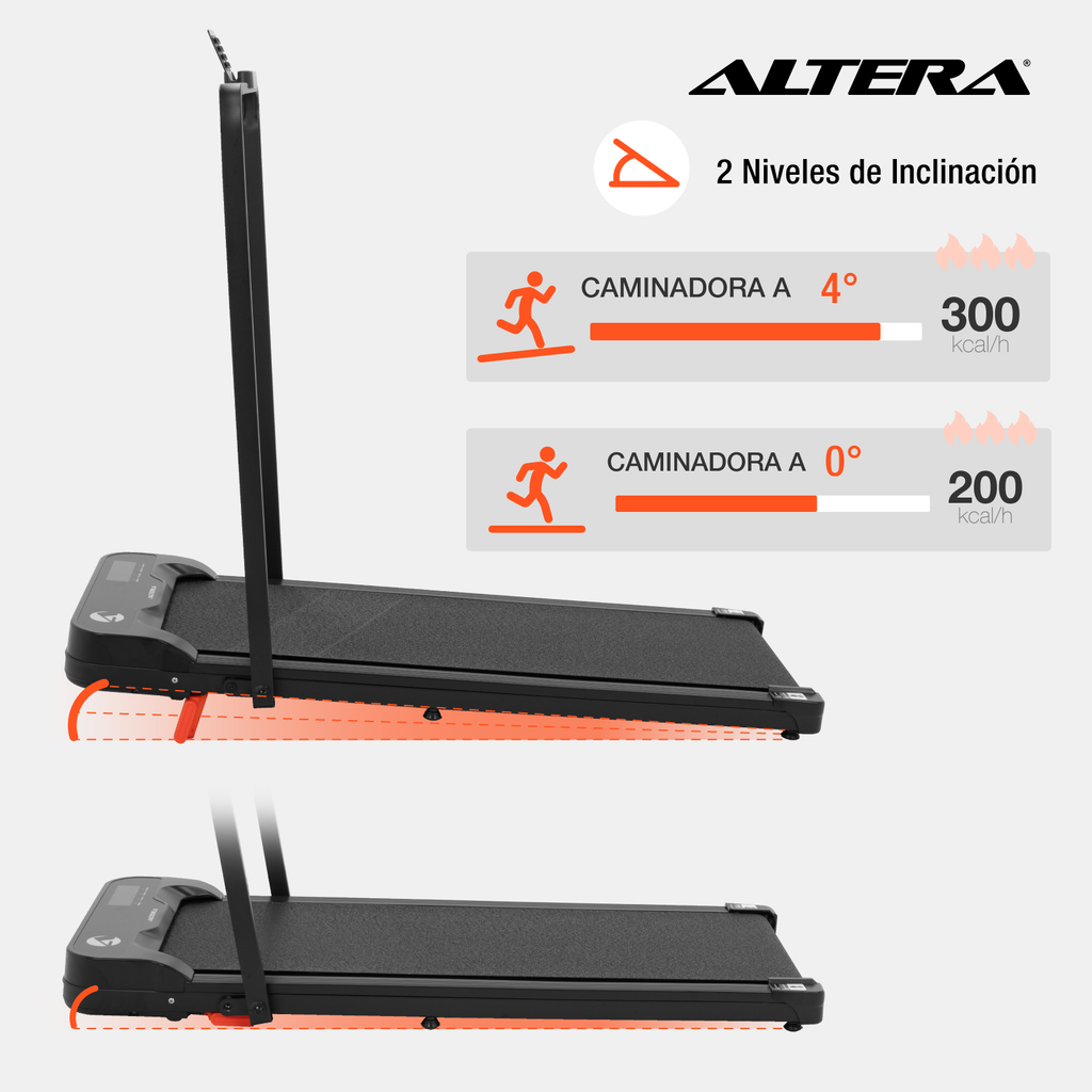 Altera HOMESTEP PLUS Caminadora tipo cinta eléctrica con agarradera