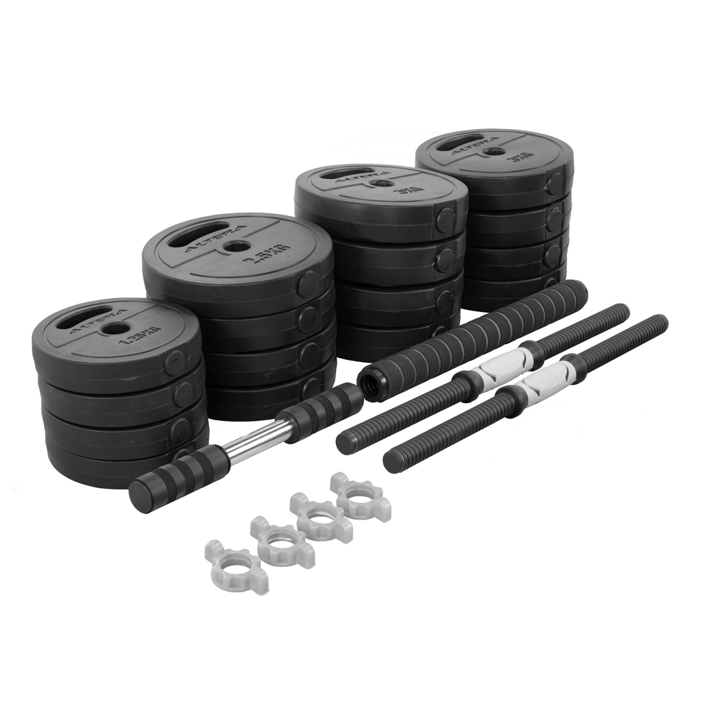 Set De Mancuernas Para Ejercicio 40 Kg Altera Ajustables Gym