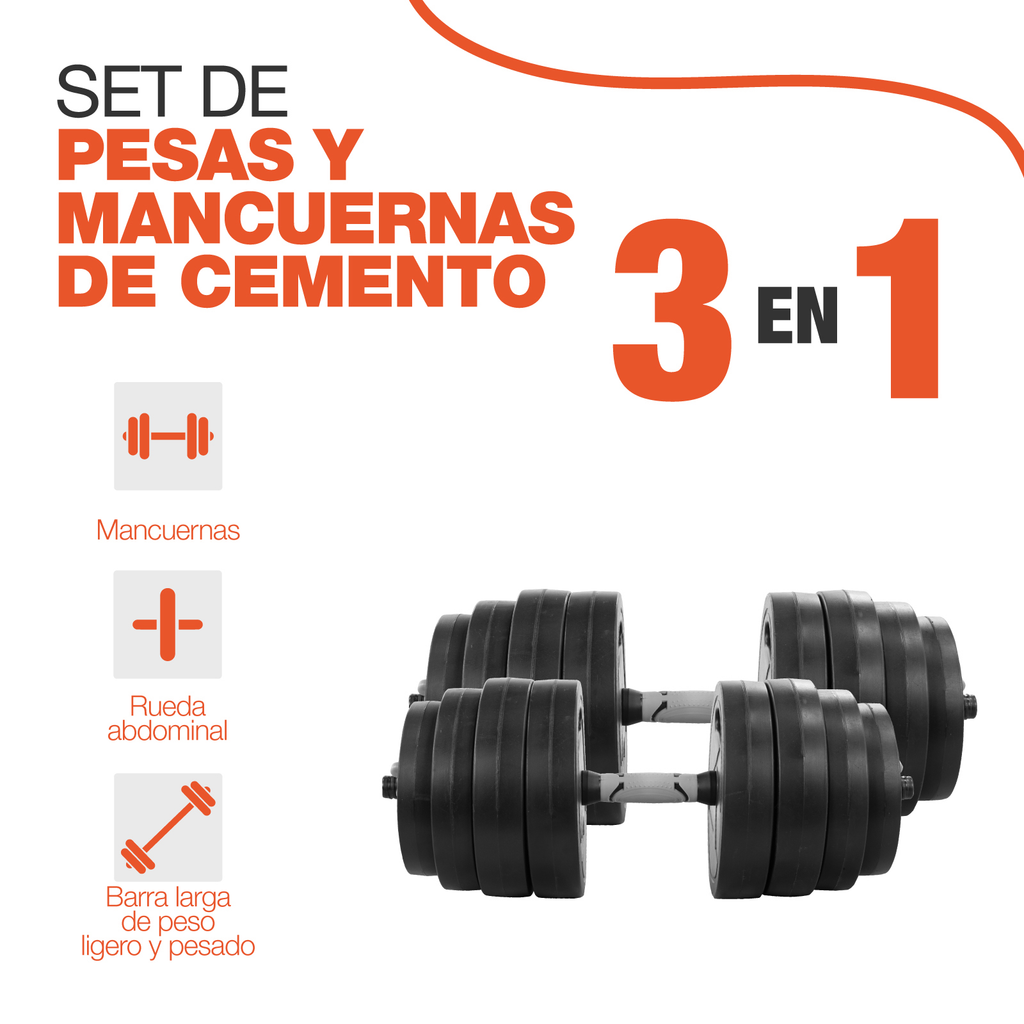 Set De Mancuernas Para Ejercicio 40 Kg Altera Ajustables Gym