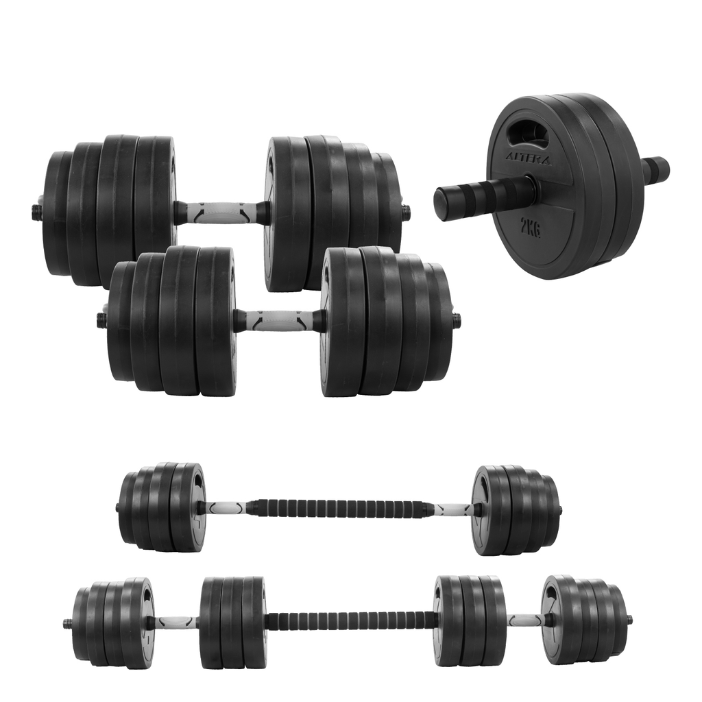 Set De Mancuernas Para Ejercicio 40 Kg Altera Ajustables Gym