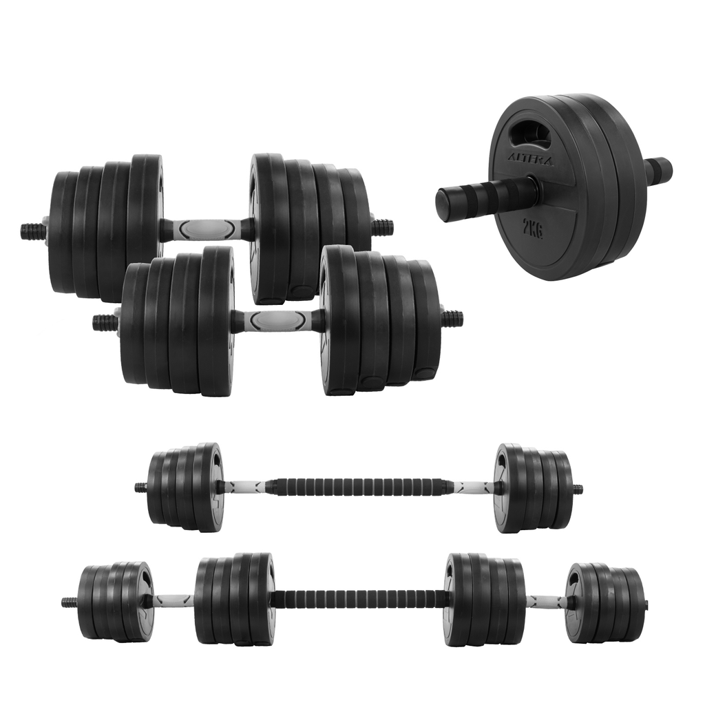 Set De Mancuernas Altera 30 Kg Para Ejercicio Gym Ajustables