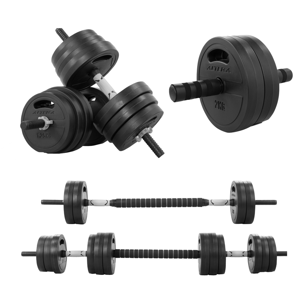 Set De Mancuernas 20 Kg Ajustables Para Ejercicio Gym Altera