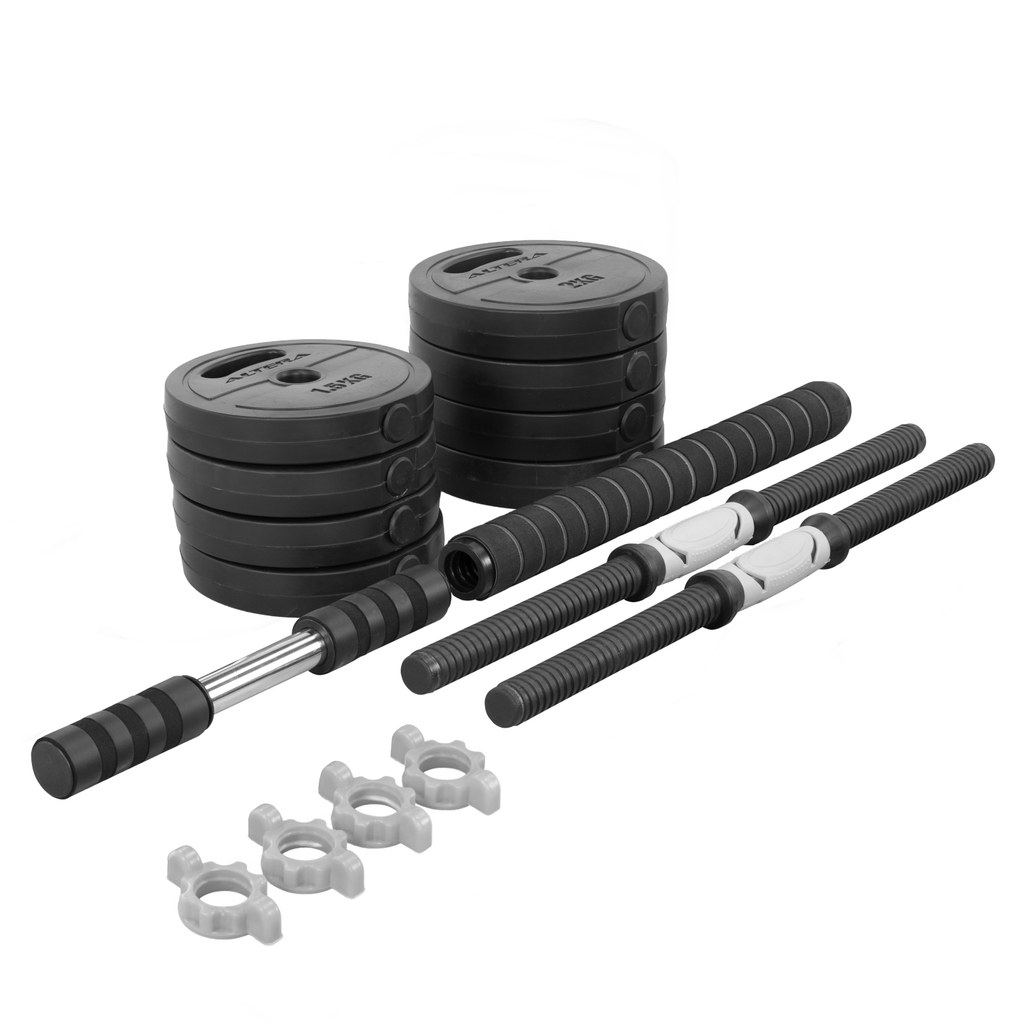Set De Mancuernas Ajustables 15 Kg Para Ejercicio Gym Altera