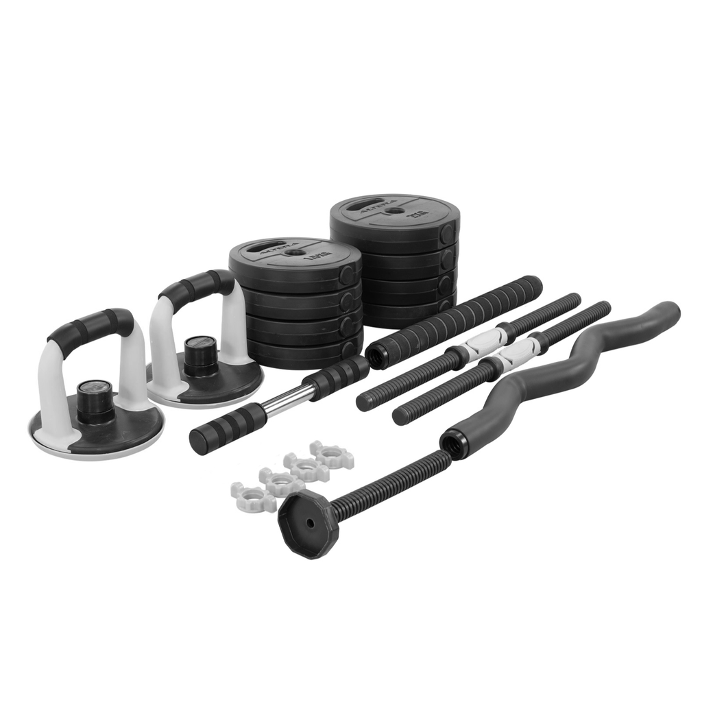 Set De Mancuernas Ajustables 15kg Altera Pesas Gym Ejercicio