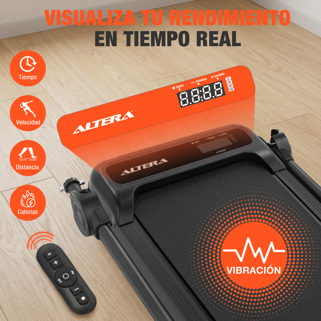 Caminadora Electrica Plegable Vibracion Inclinacion Altera