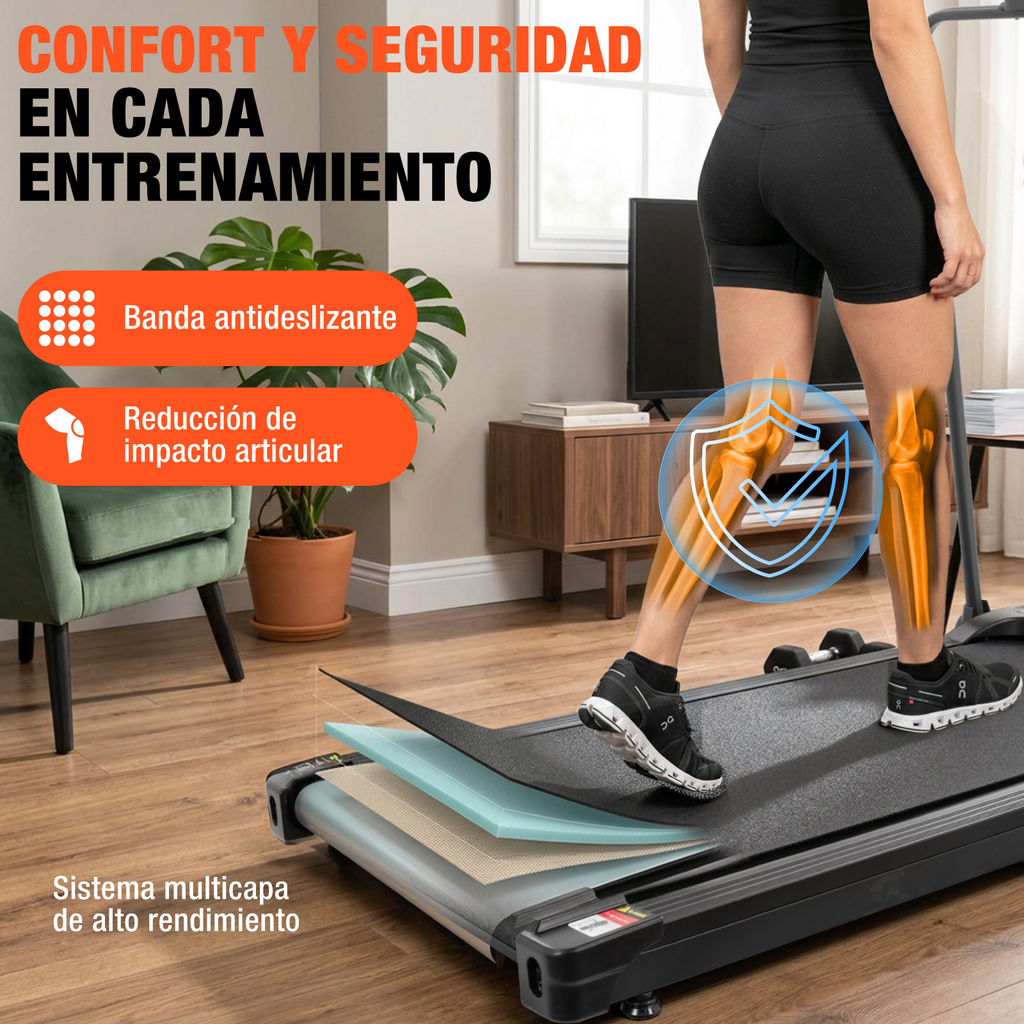 Caminadora Electrica Plegable Vibracion Inclinacion Altera