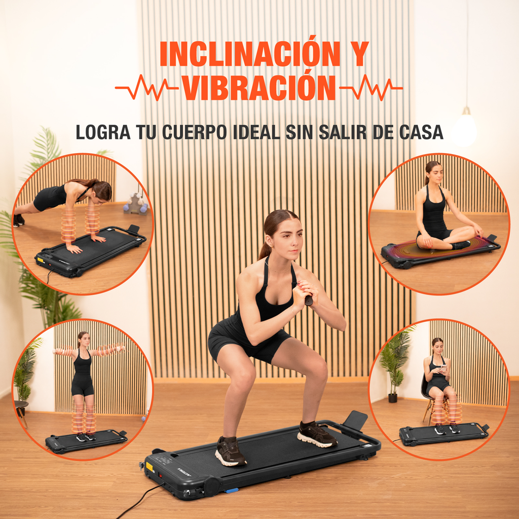 Caminadora Electrica Plegable Vibracion Inclinacion Altera
