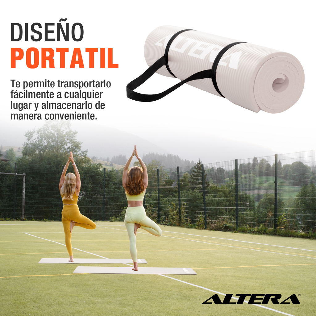 Tapete Ejercicio Altera Yoga Mat 10mm Grueso Pilates