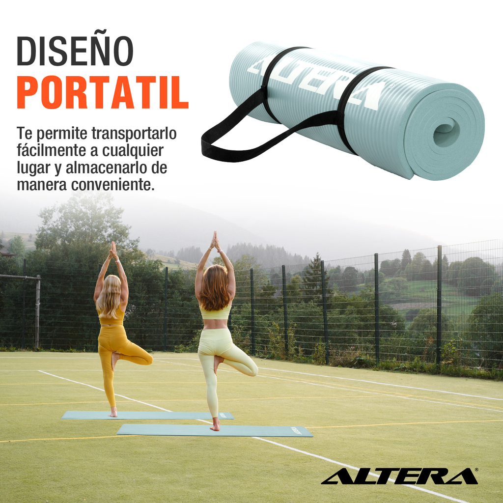 Tapete Ejercicio Altera Yoga Mat 10mm Grueso Pilates