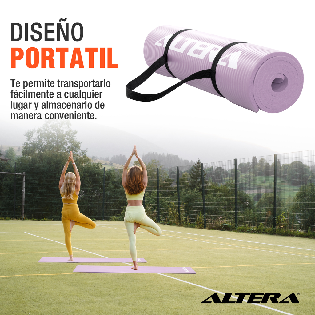 Tapete Ejercicio Altera Yoga Mat 10mm Grueso Pilates