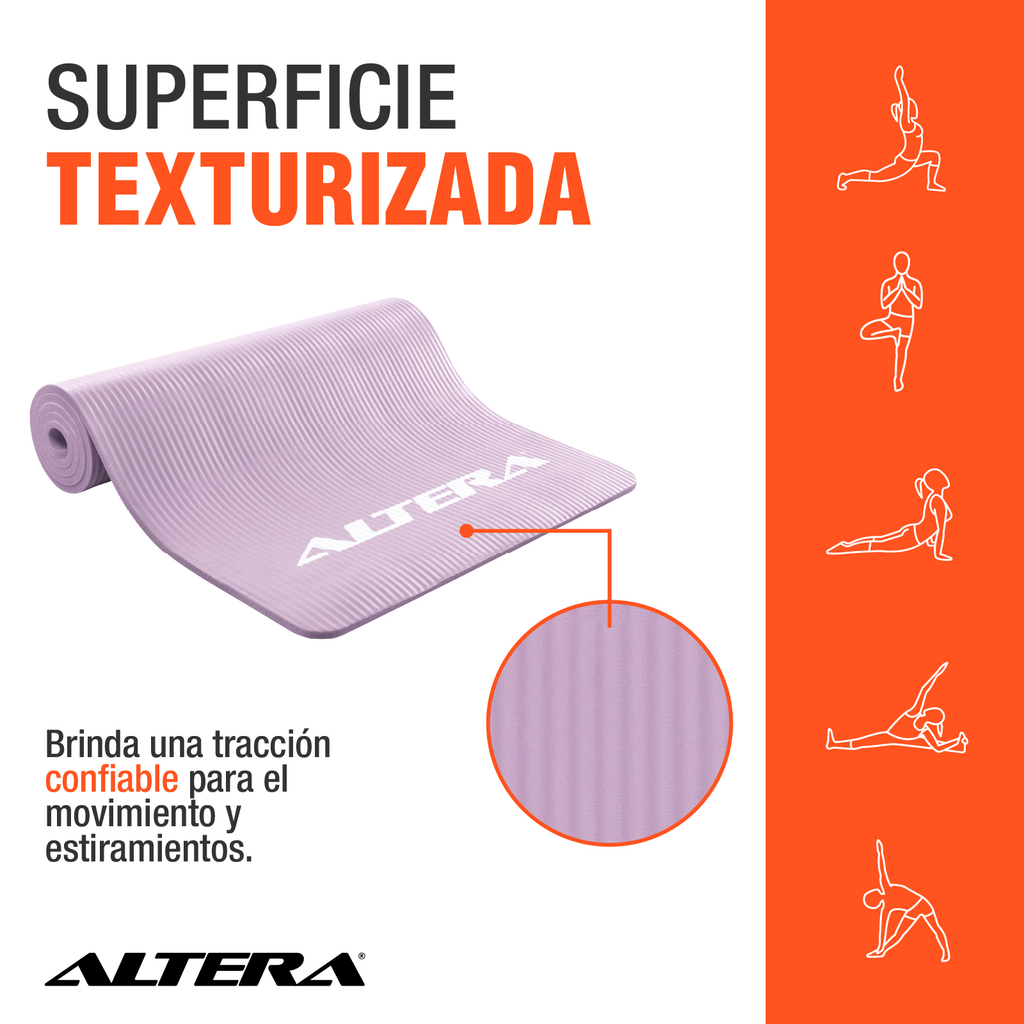 Tapete Ejercicio Altera Yoga Mat 10mm Grueso Pilates