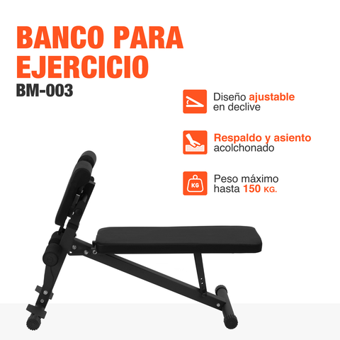 Banco para Pesas Multifuncional Ejercicio en Casa Fitness