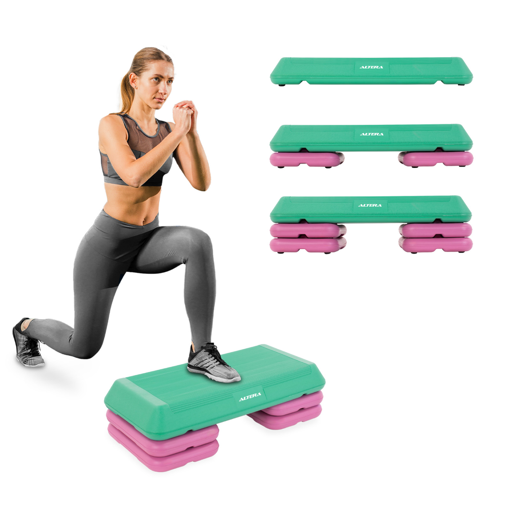 Step Banco Para Ejercicio Altera Fitness Aerobics 3 Alturas