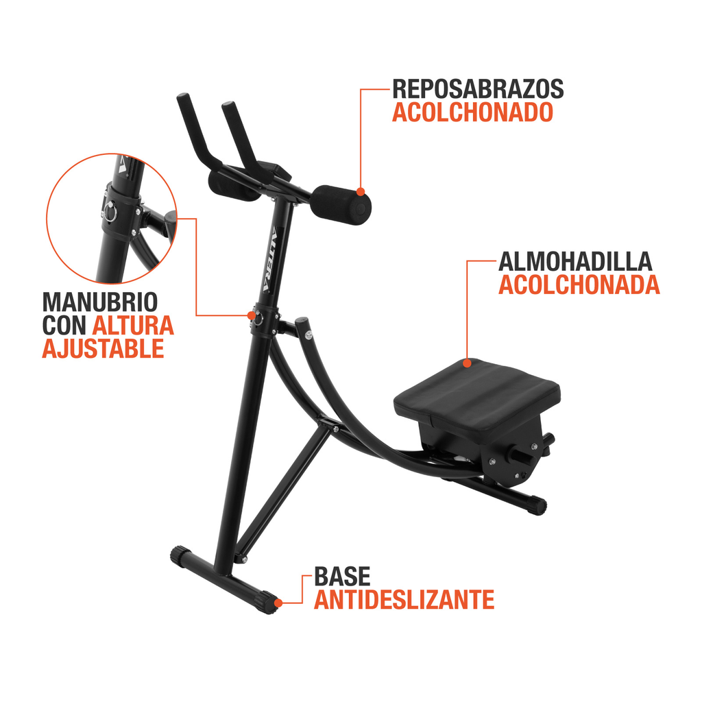 Aparato Para Abdominales Altera Riel Ejercitador Plegable