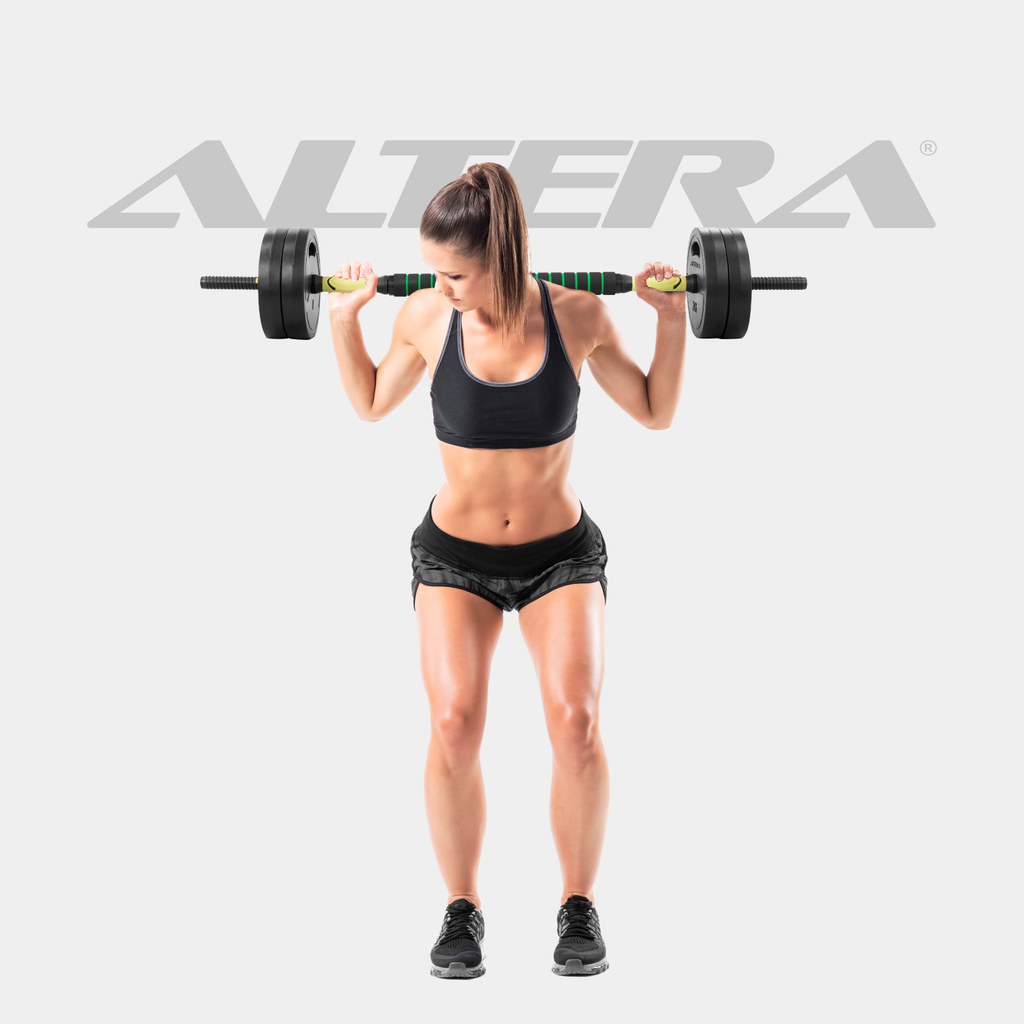 Set De Mancuernas Ajustables 15kg Altera Pesas Gym Ejercicio