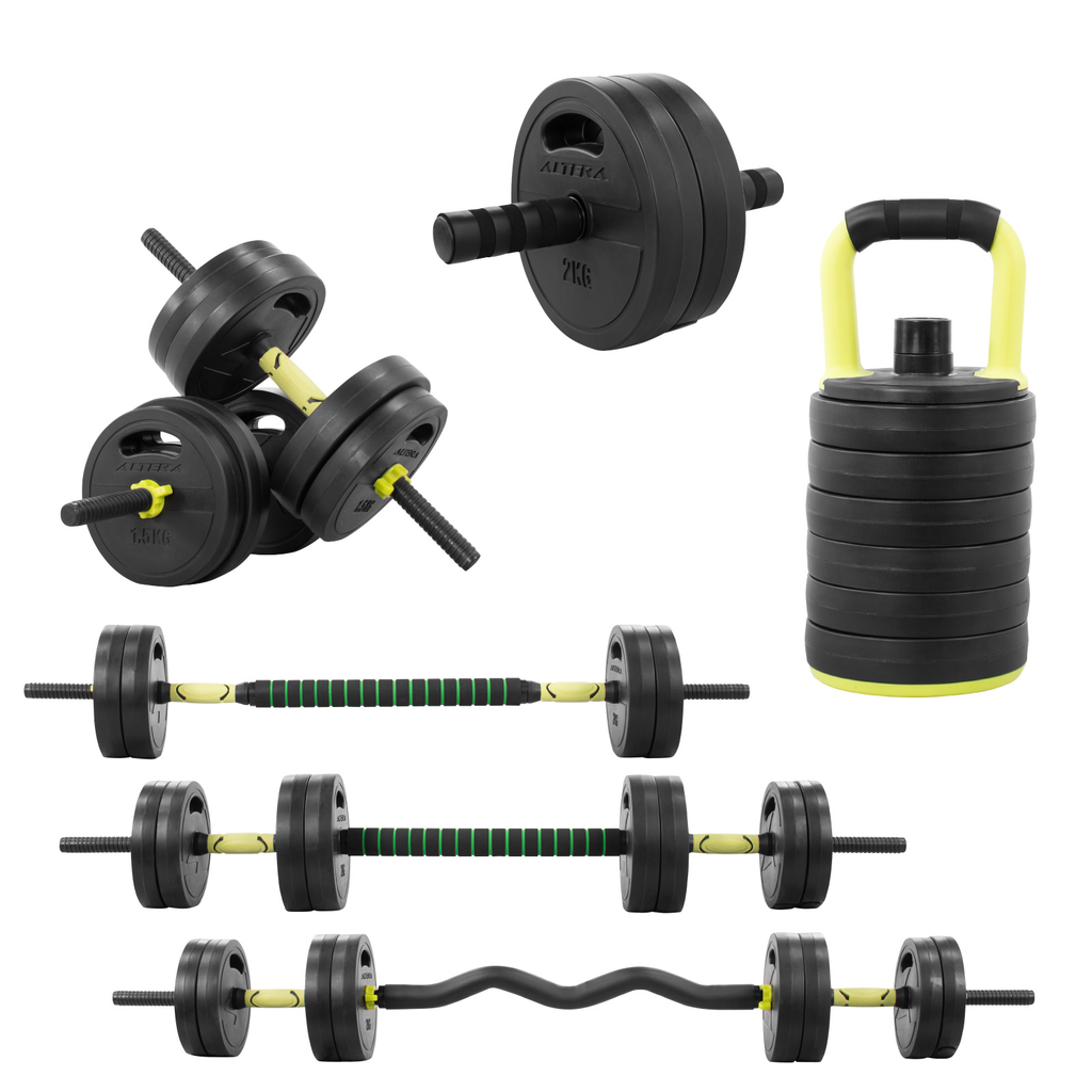 Set De Mancuernas Ajustables 15kg Altera Pesas Gym Ejercicio
