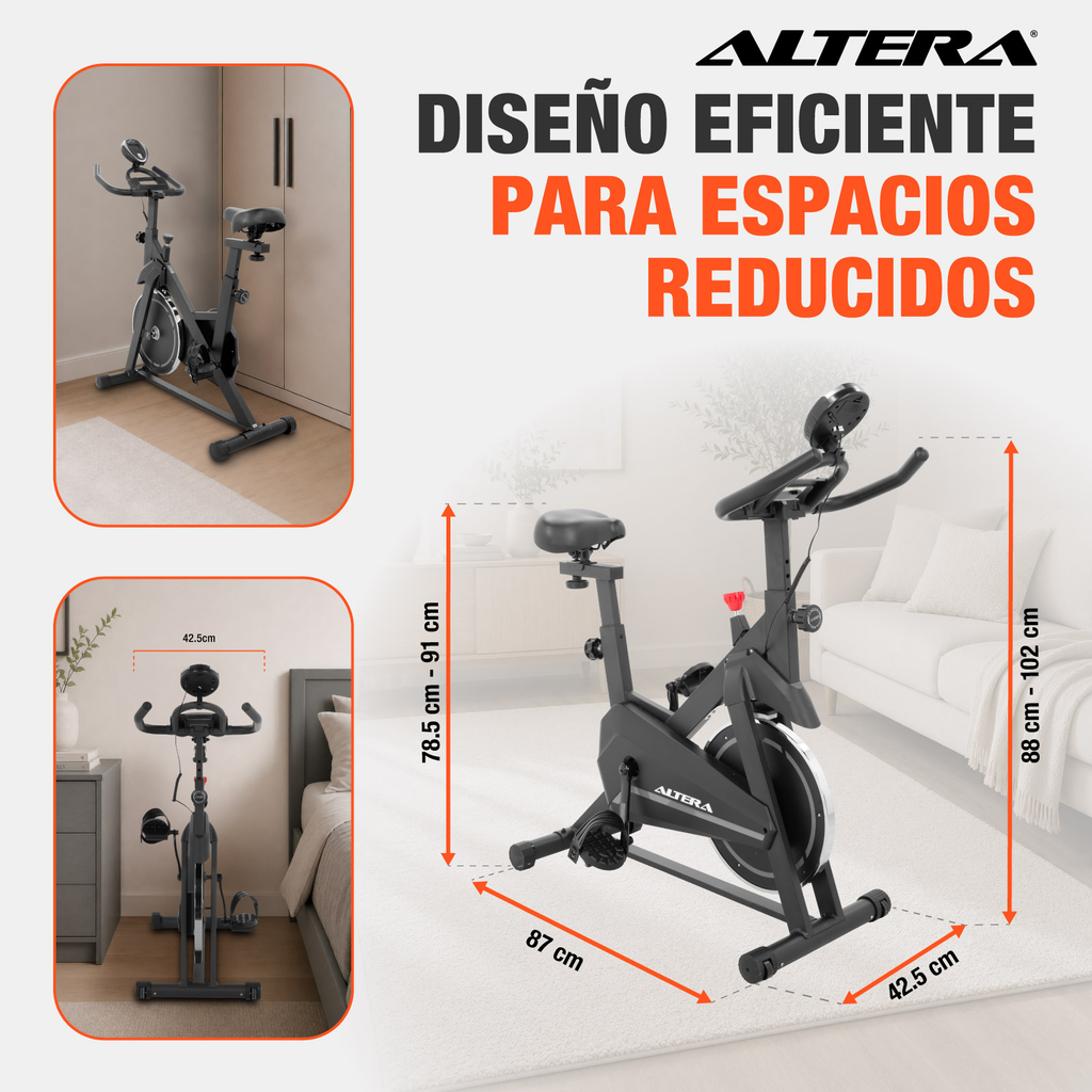 Bicicleta Spinning Estatica Altera Bici Fija Ejercicio 6 Kg