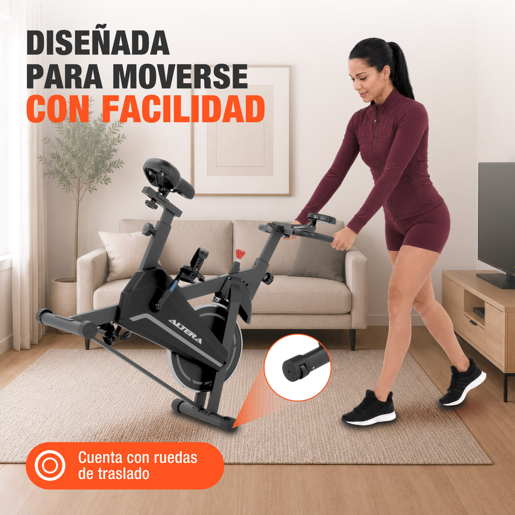 Bicicleta Spinning Estatica Altera Bici Fija Ejercicio 6 Kg