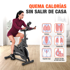 Bicicleta Spinning Estatica Altera Bici Fija Ejercicio 6 Kg